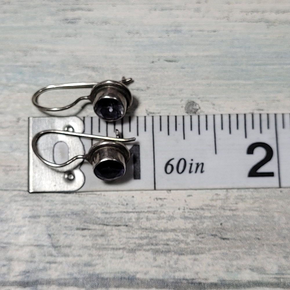 Sajen 925 Amethyst Earrings - Picture 6 of 9